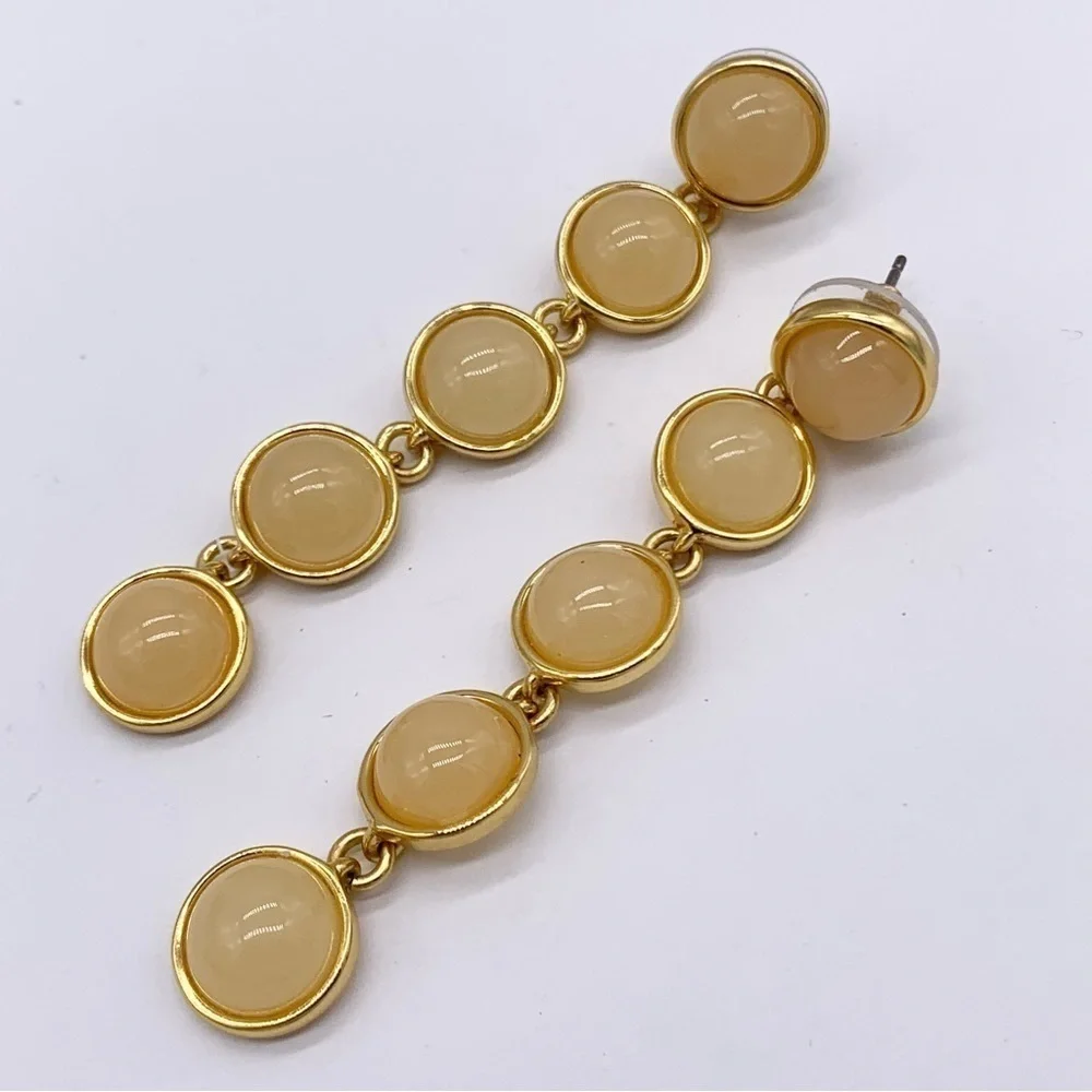 J. Crew Linear Peach Drop Earrings